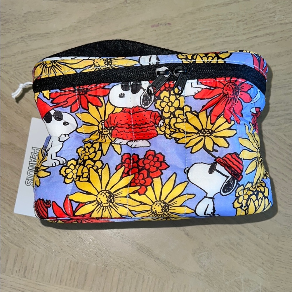 Baggu Snoopy Floral Print Puffy Lunch Bag